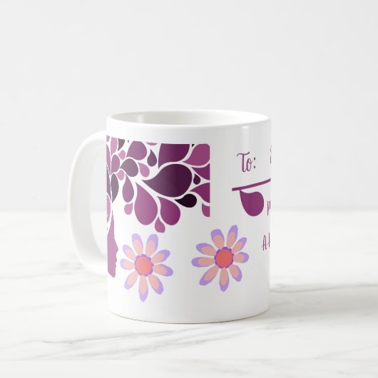 小さなアート画家たちのかわいいマグカップ コーヒーマグカップ (正面左)