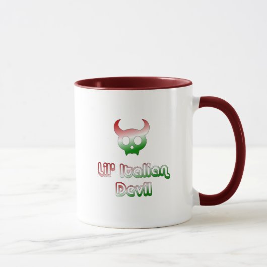 小さなイタリアの悪魔のコーヒーマグ マグカップ (右)