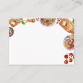 小さなイタリアンミートボール赤ちゃんシャワーベビー エンクロージャーカード (裏面)