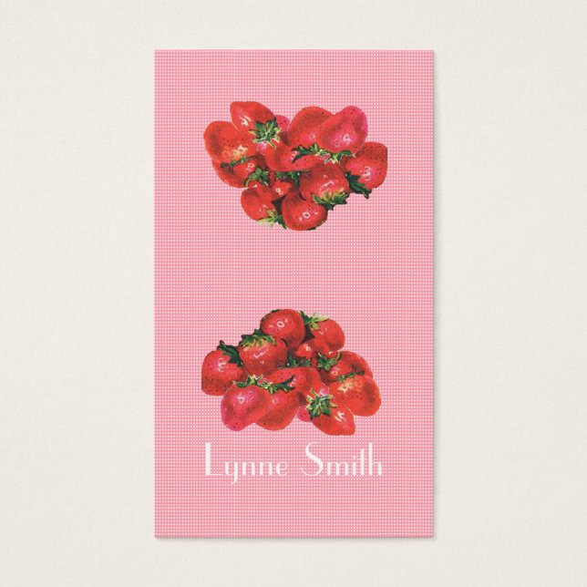 小さなイチゴのブックマーク – 独自の磁石を追加 (正面)