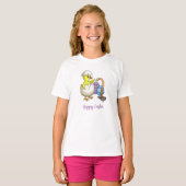 小さなイースターのひよことミミズ Tシャツ (正面フル)