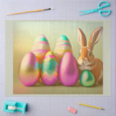 小さなイースターバニーとエッグコレクション 薄葉紙 (クラフト)