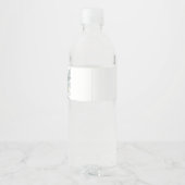 小さなイースターバニーの赤ちゃんシャワー ペットボトルラベル (裏面)