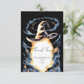 小さなウィザードハットベイビーシャワー サンキューカード (スタンド正面)