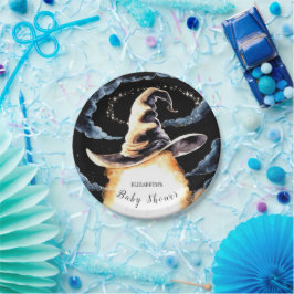 小さなウィザードハットベイビーシャワー ペーパープレート