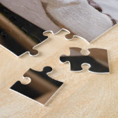 小さなウィーナー犬が太陽の下をぶらつく ジグソーパズル (側面)