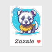 小さなウェスティー シール (シート)