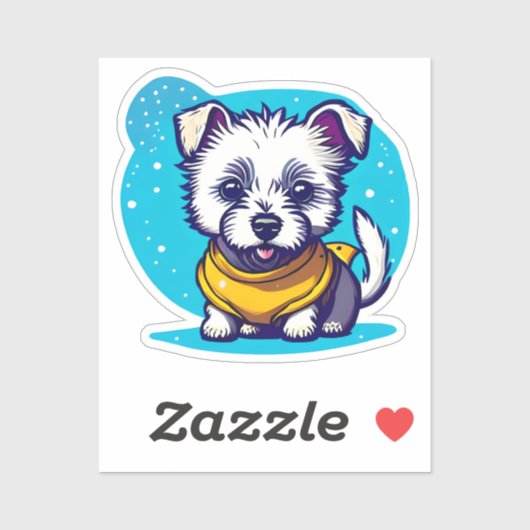 小さなウェスティー シール (シート)