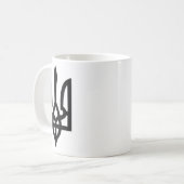 小さなウクライナの国章旗シンボルサインロゴ コーヒーマグカップ (正面左)