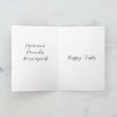 小さなウサギの思い カード (内部)