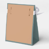 小さなウサギの赤ちゃんシャワーグリーングレーカラー フェイバーボックス (裏面サイド)