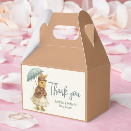 小さなウサギの赤ちゃんシャワーソフトキャラメルカラー フェイバーボックス