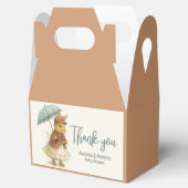 小さなウサギの赤ちゃんシャワーソフトキャラメルカラー フェイバーボックス (オープン)