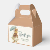 小さなウサギの赤ちゃんシャワーソフトキャラメルカラー フェイバーボックス (正面サイド)