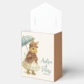 小さなウサギの赤ちゃんシャワーソフトキャラメルカラー フェイバーボックス (オープン)