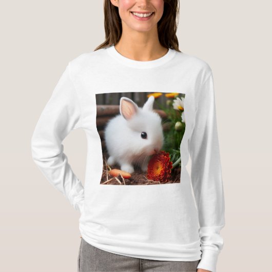 小さなウサギのTシャツ Tシャツ (正面)