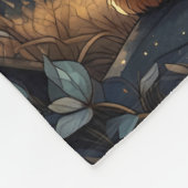 小さなウサギ フリースブランケット (角)