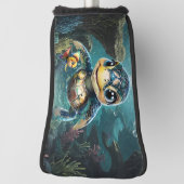 小さなウミガメが友だちと一緒に探検する。 ゴルフヘッドカバー (回転90)