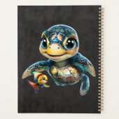 小さなウミガメが友だちと一緒に探検する。 プランナー手帳 (裏面)