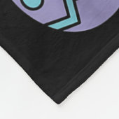 小さなエグストラおもしろいイースターバニーの幼児 フリースブランケット (角)