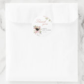 小さなエスプレッソ・マルティーニの赤ちゃんシャワー ラウンドシール (バッグ)