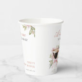 小さなエスプレッソ・マルティーニの赤ちゃんシャワー 紙コップ (左)