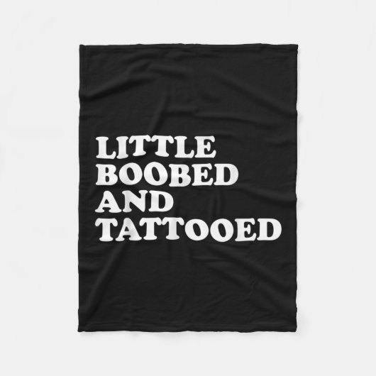 小さなエドと入れ墨 – Tattoo フリースブランケット (正面)