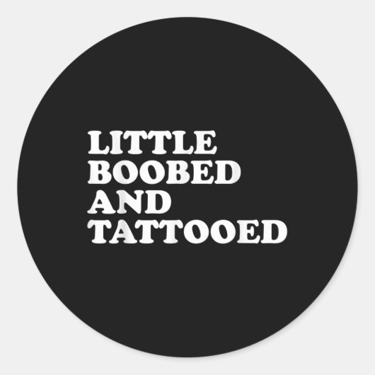 小さなエドと入れ墨 – Tattoo ラウンドシール (正面)