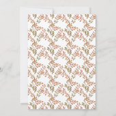 小さなエレガントかぼちゃの赤ちゃんシャワー サンキューカード (裏面)