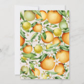 小さなエレガントかわいこちゃんは赤ちゃんシャワーの途中にある 招待状 (裏面)