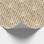 小さなエレガントホイルフェイククリスマスツリーギフト ラッピングペーパー (角)