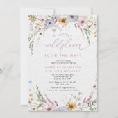 小さなエレガント野草の赤ちゃんシャワー 招待状 (正面)