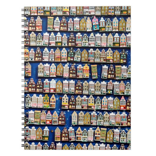 小さなオランダのお土産とギフト – 靴の風車 ノートブック (正面)