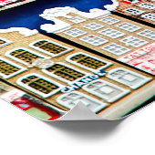 小さなオランダのお土産とギフト – 靴の風車 ポスター (角)