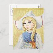 小さなオランダ女 ポストカード (正面/裏面)