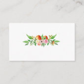 小さなオレンジ色のかわいこちゃんの赤ちゃんシャワーブックベビーen エンクロージャーカード (裏面)