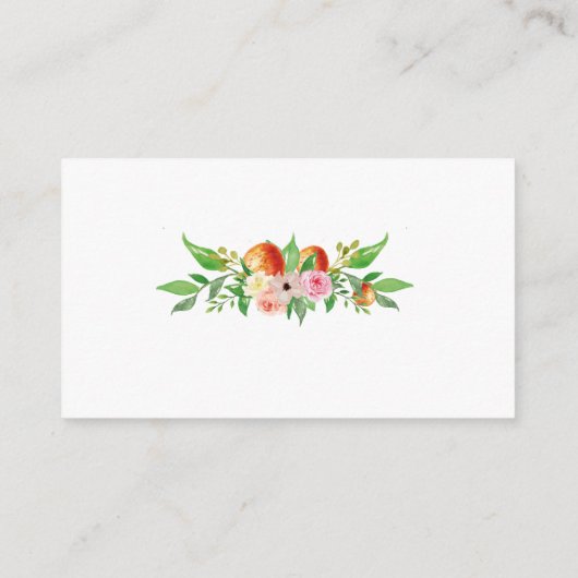 小さなオレンジ色のかわいこちゃんの赤ちゃんシャワーブックベビーen エンクロージャーカード (裏面)