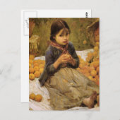 小さなオレンジ色の採集器 ポストカード (正面/裏面)