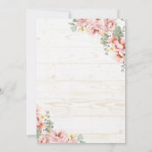 小さなカウガールベイビーシャワー 招待状 (裏面)