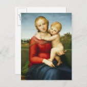 小さなカウパーマドンナ、c.1505 (パネルの油) ポストカード (正面/裏面)