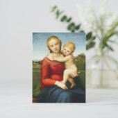 小さなカウパーマドンナ、c.1505 (パネルの油) ポストカード (スタンド正面)