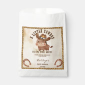 小さなカウボーイかわいいベビー馬の赤ちゃんシャワー フェイバーバッグ (正面)