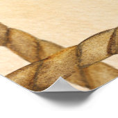 小さなカウボーイかわいいベビー馬ハットベビーシャワー ポスター (角)