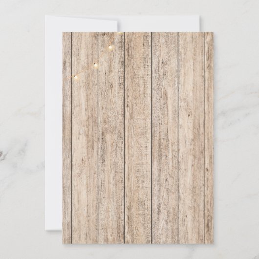 小さなカウボーイがやってくる ブルー イエロー ウエスタン 招待状 (裏面)