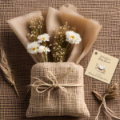 小さなカウボーイが彼の道に西の赤ちゃんシャワー フェイバータグ