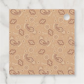 小さなカウボーイが彼の道に西の赤ちゃんシャワー フェイバータグ (裏面)