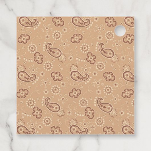 小さなカウボーイが彼の道に西の赤ちゃんシャワー フェイバータグ (裏面)