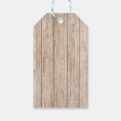 小さなカウボーイが彼の道を行く黄色西部 ギフトタグ (裏面)