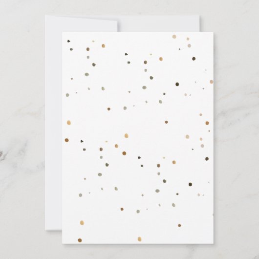 小さなカウボーイが男の子の赤ちゃんのシャワーを途中にある 招待状 (裏面)