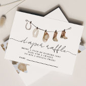 小さなカウボーイが行く途中おむつラッフル エンクロージャーカード